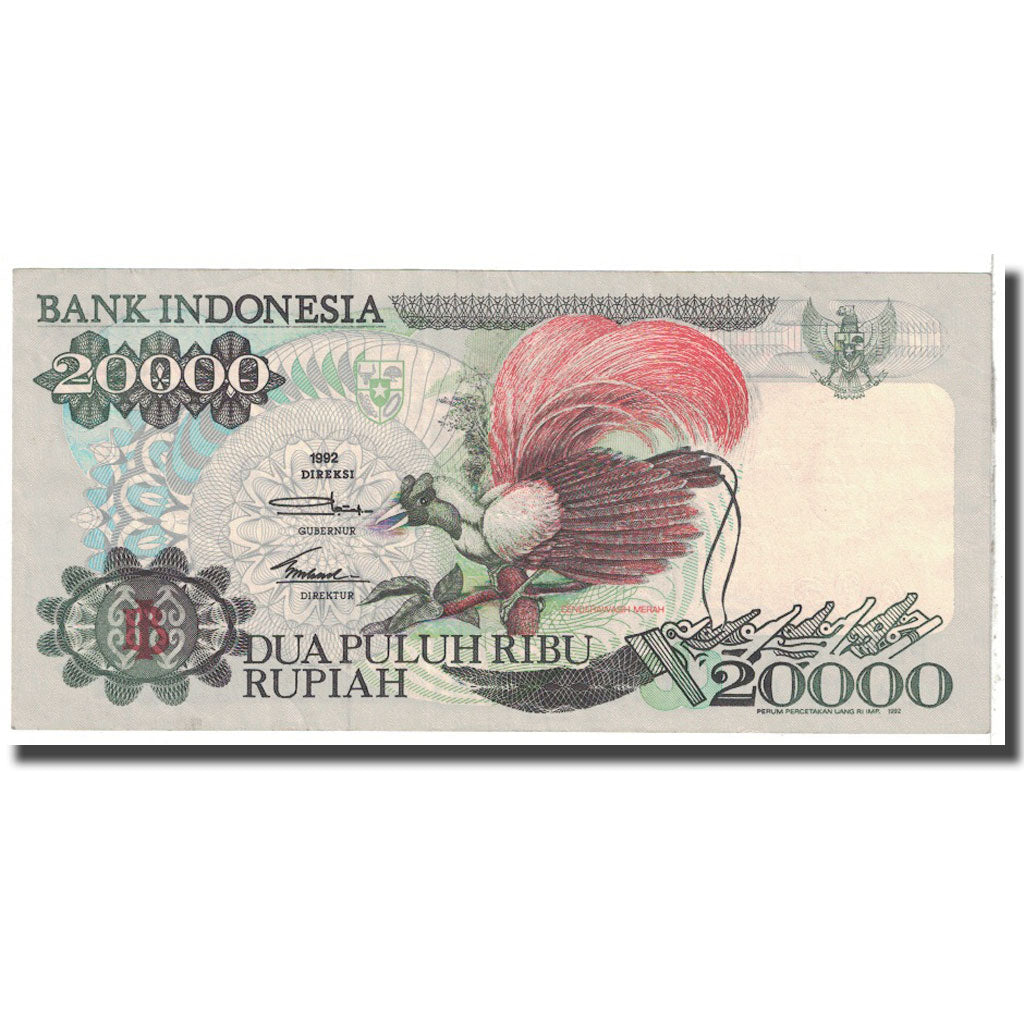 Banknote, Indonesia, 20,000 Rupiah, 1992, KM:132a, EF(40-45)