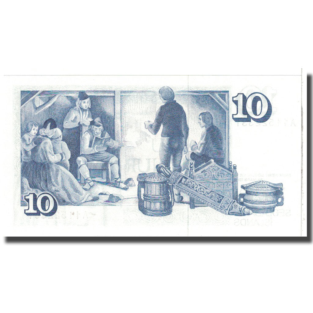 Banknot, Islandia, 10 Kronur, 1961, 1961-03-29, KM:48a, UNC(65-70)