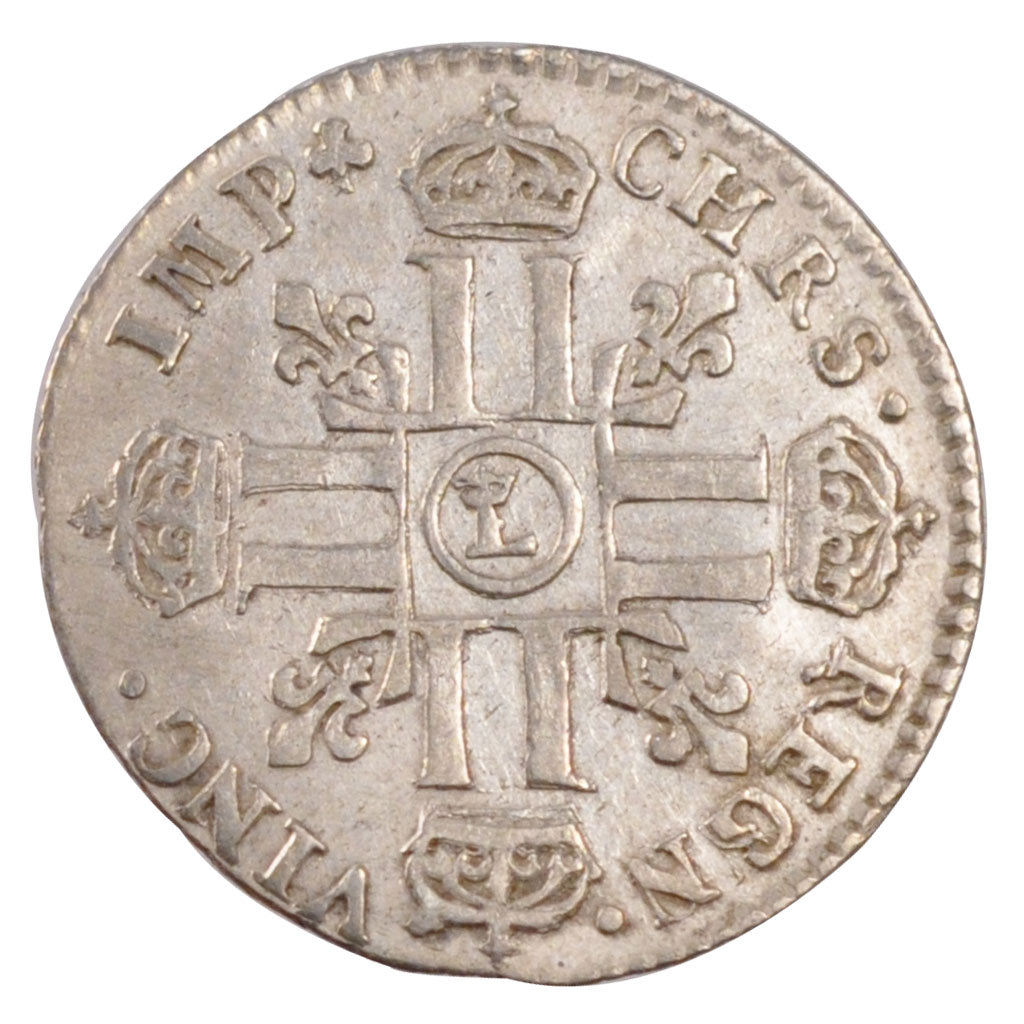 FRANCE, 1/12 Écu aux 8 L, portrait spécifique à Lille, 1/12 ECU, 10 Sols, 1691, 