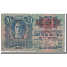 Banknote, Austria, 20 Kronen, 1913, 1913-01-02, KM:52, EF(40-45)