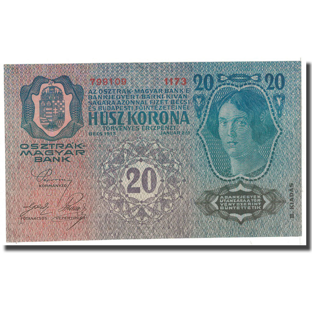 Banknote, Austria, 20 Kronen, 1913, 1913-01-02, KM:52, EF(40-45)