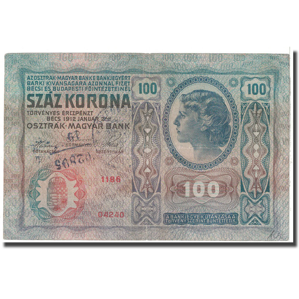 Banknote, Austria, 100 Kronen, 1912, 1912-01-02, KM:12, EF(40-45)