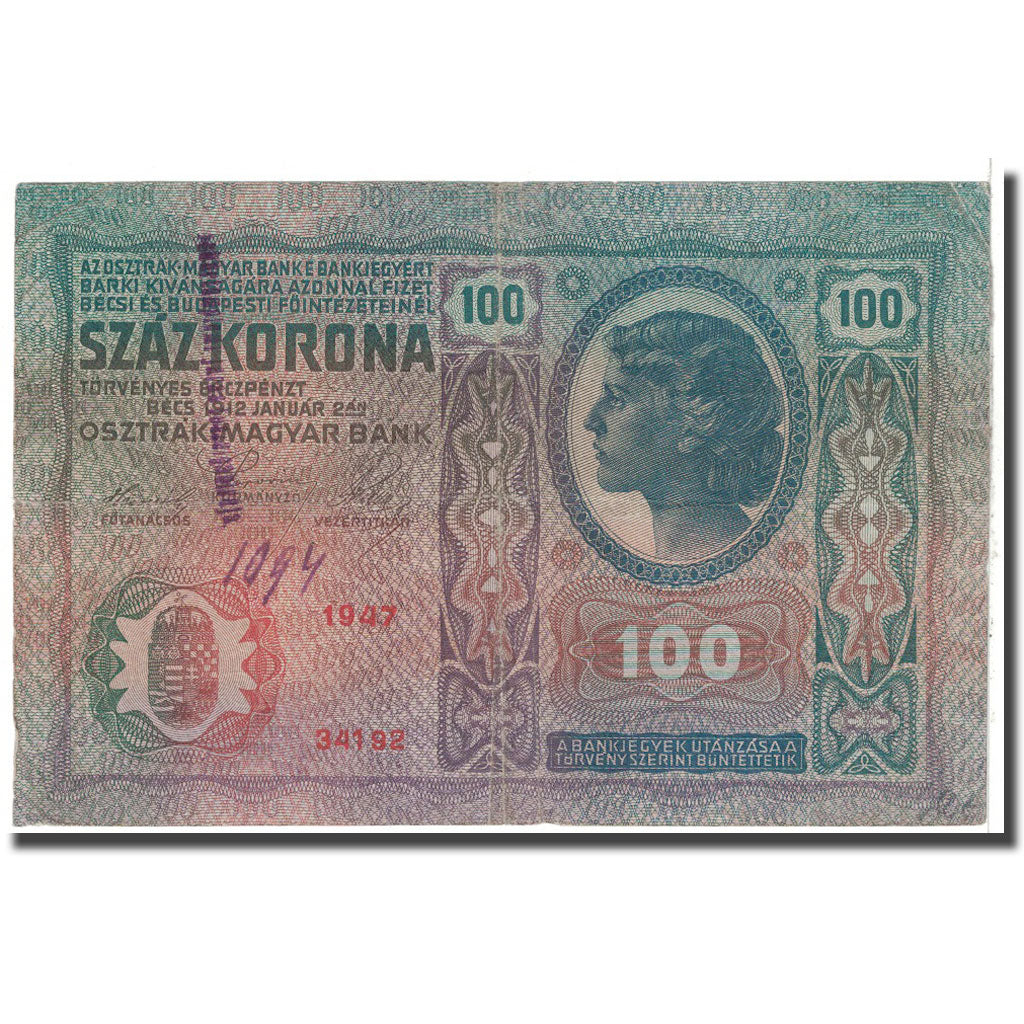 Banknote, Austria, 100 Kronen, 1912, 1912-01-02, KM:12, EF(40-45)
