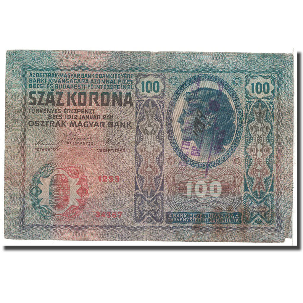 Banknote, Austria, 100 Kronen, 1912, 1912-01-02, KM:12, EF(40-45)