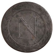 Francia, Napoléon I, 5 Centimes, 1808, Strasbourg, B+, Rame, Gadoury:127