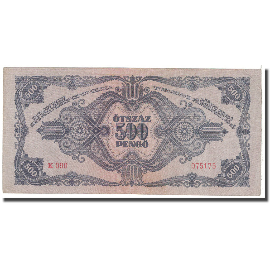 Banknote, Hungary, 500 Pengö, 1945, 1945-07-15, KM:117a, EF(40-45)