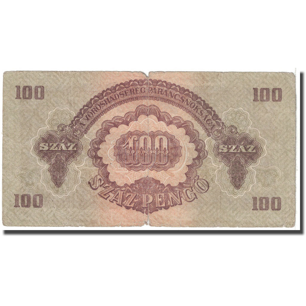 Billet, Hongrie, 100 Pengö, 1944, KM:M8, TB