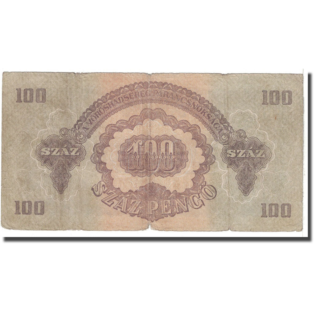 Billet, Hongrie, 100 Pengö, 1944, KM:M8, TB