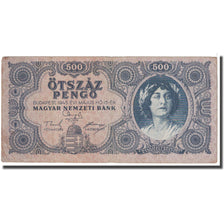 Banknote, Hungary, 500 Pengö, 1945, 1945-07-15, KM:117a, VF(20-25)