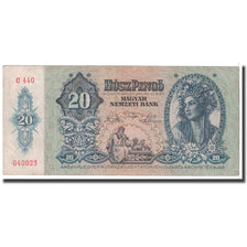 Banknote, Hungary, 20 Pengö, 1941, 1941-01-15, KM:109, VF(20-25)