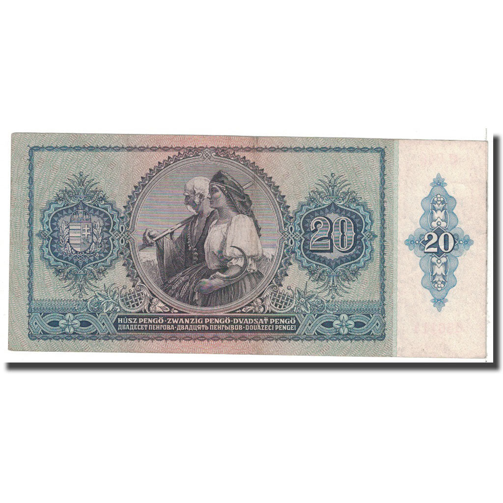 Banknote, Hungary, 20 Pengö, 1941, 1941-01-15, KM:109, EF(40-45)