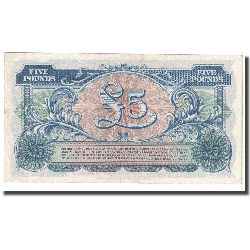 Banknot, Wielka Brytania, 5 Pounds, Undated, Undated, KM:M23, EF(40-45)