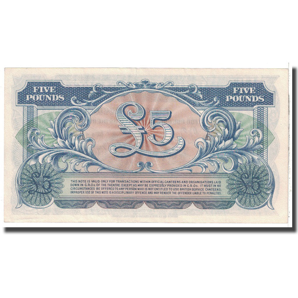 Banknot, Wielka Brytania, 5 Pounds, Undated, Undated, KM:M23, EF(40-45)