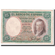Banknote, Spain, 25 Pesetas, 1931, 1931-04-25, KM:81, VF(20-25)