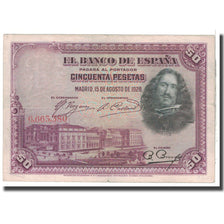 Banknote, Spain, 50 Pesetas, 1928, 1928-08-15, KM:75b, EF(40-45)