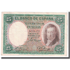 Banknote, Spain, 25 Pesetas, 1931, 1931-04-25, KM:81, EF(40-45)