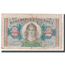 Banknot, Hiszpania, 2 Pesetas, 1938, KM:95, VG(8-10)