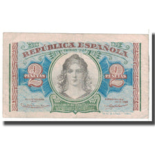 Banknot, Hiszpania, 2 Pesetas, 1938, Undated, KM:95, VF(20-25)
