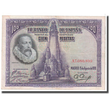 Banknote, Spain, 100 Pesetas, 1928, 1928-08-15, KM:76a, EF(40-45)