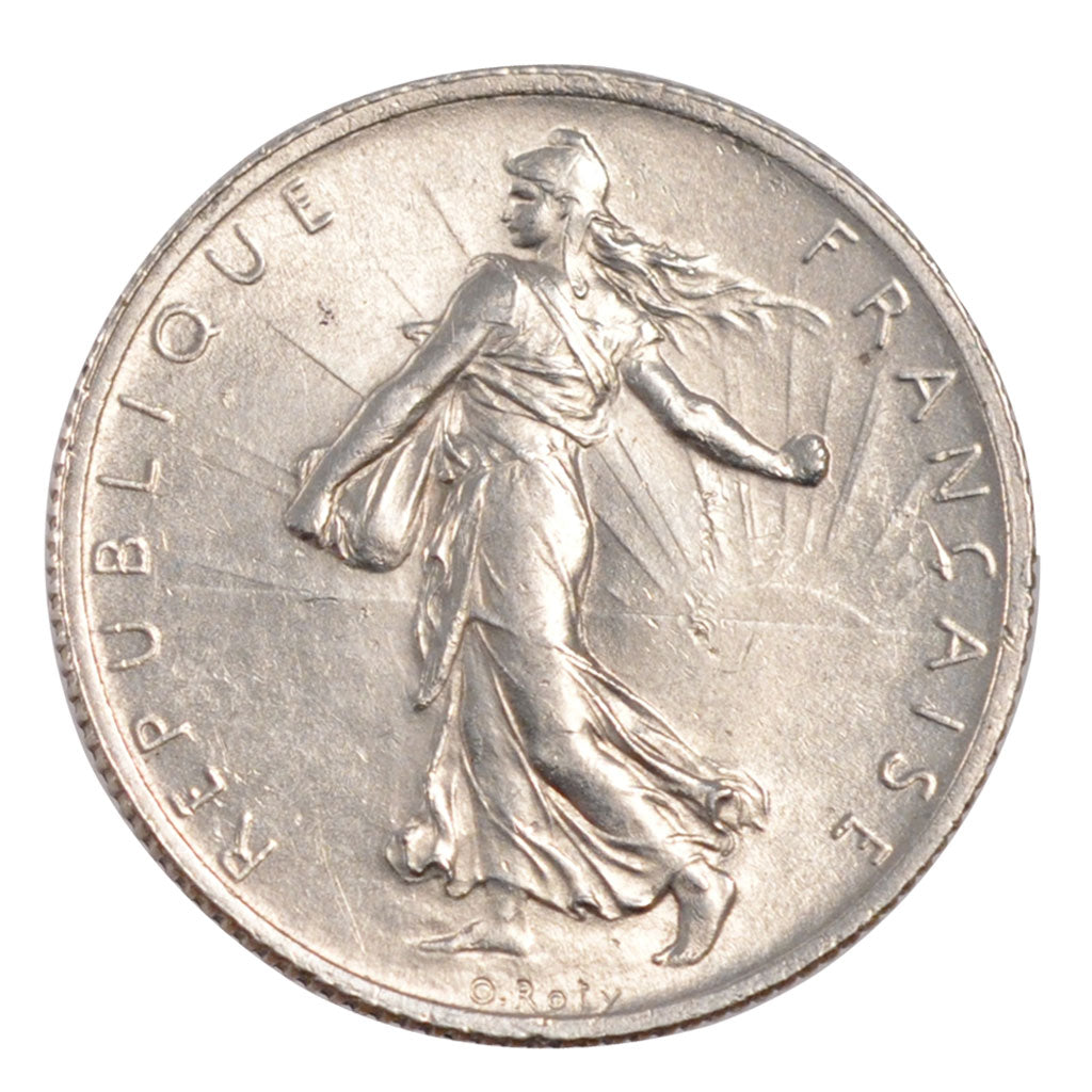 FRANCE, 2 Francs, 1914, Castelsarrasin, MS(60-62), Silver, Gadoury #532, 9.97
