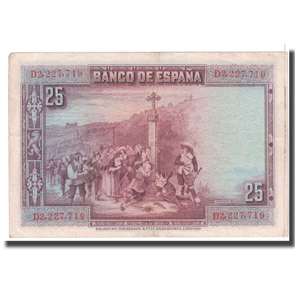 Banknote, Spain, 25 Pesetas, 1928, 1928-08-15, KM:74b, EF(40-45)