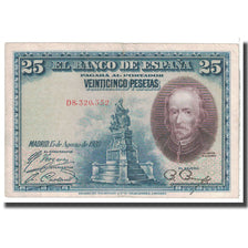 Banknote, Spain, 25 Pesetas, 1928, 1928-08-15, KM:74b, EF(40-45)