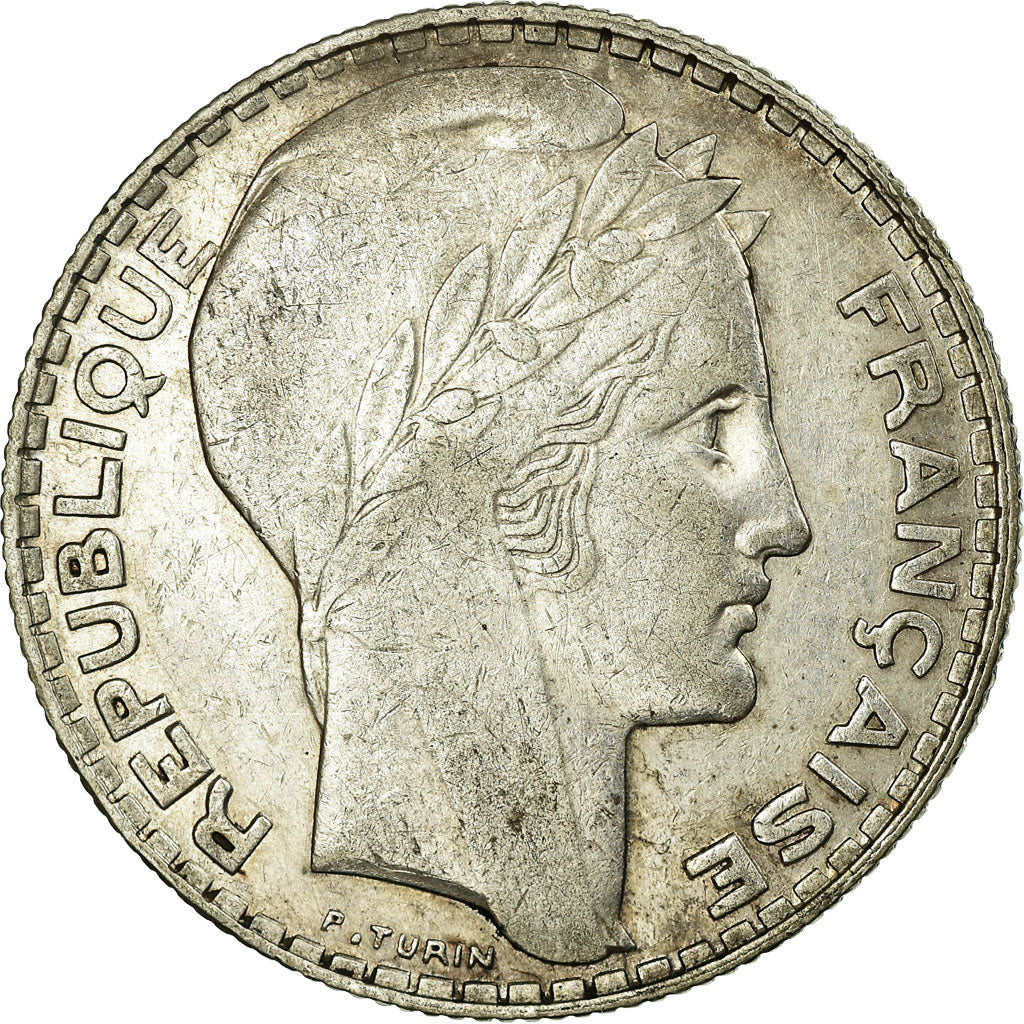 Coin, France, Turin, 10 Francs, 1937, Paris, AU(55-58), Silver, Gadoury:801