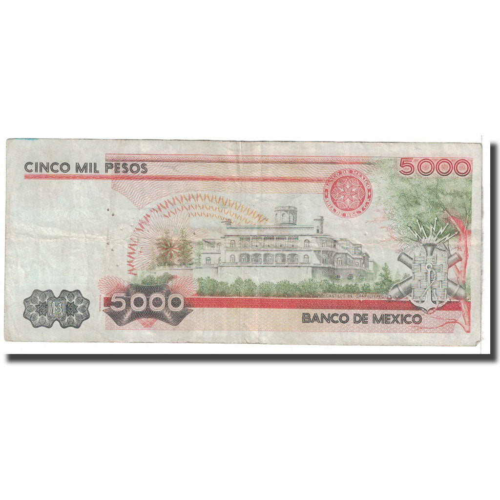 Billete, 5000 Pesos, 1985, México, 1985-07-19, KM:88a, BC