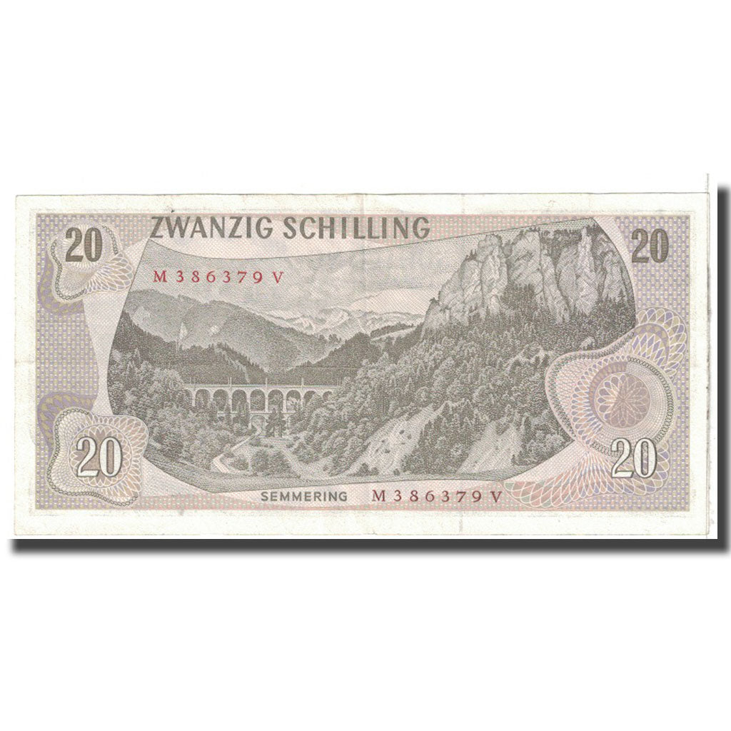 Banknote, Austria, 20 Schilling, 1967, 1967-07-02, KM:142a, EF(40-45)