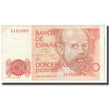Banknote, Spain, 200 Pesetas, 1980, 1980-09-16, KM:156, EF(40-45)