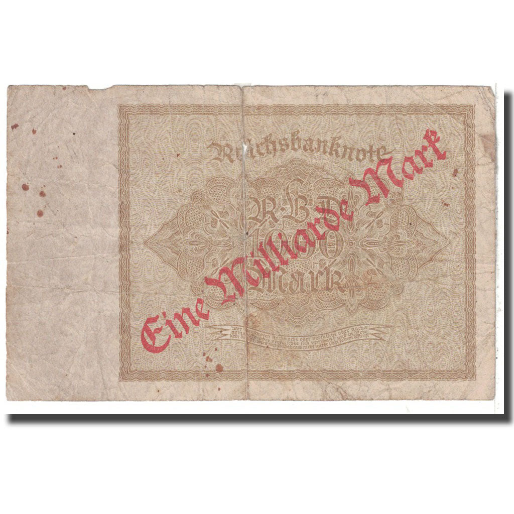 Banknote, Germany, 1 Milliarde Mark on 1000 Mark, 1922, 1922-12-15, KM:113a