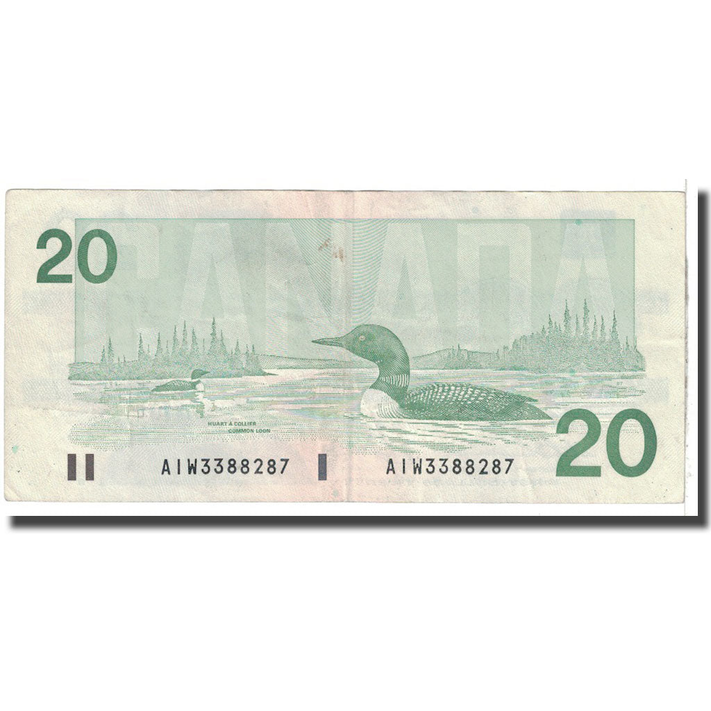 Billet, Canada, 20 Dollars, 1991, KM:97a, TTB