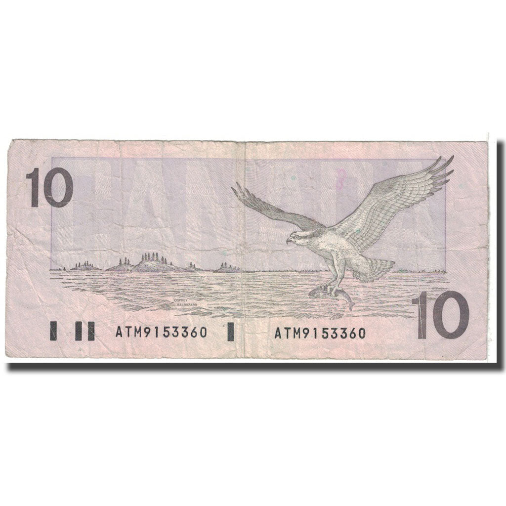 Billet, Canada, 10 Dollars, 1989, KM:96a, B