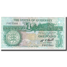 Banknot, Guernsey, 1 Pound, KM:48a, VF(20-25)