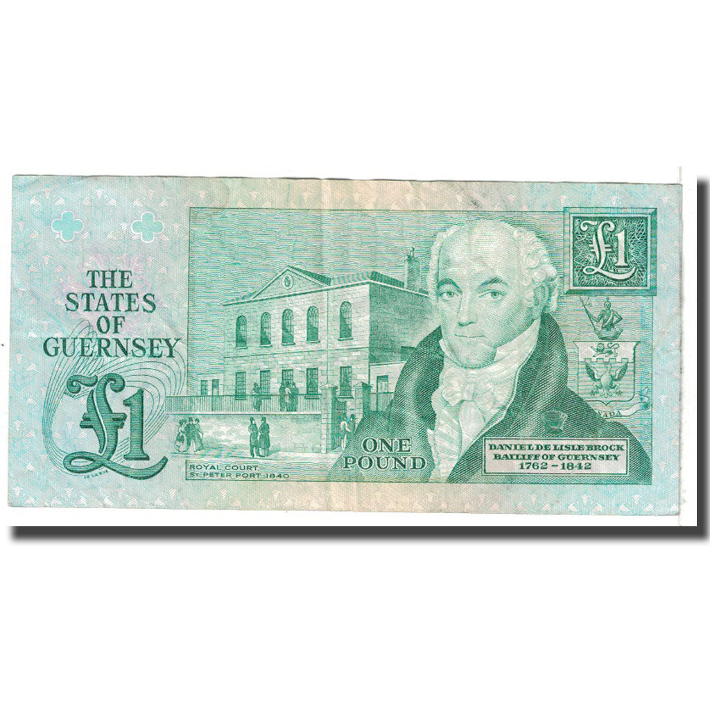 Banknot, Guernsey, 1 Pound, KM:48a, VF(20-25)