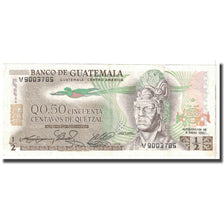 Banknote, Guatemala, 1/2 Quetzal, 1982, 1982-01-06, KM:58c, EF(40-45)