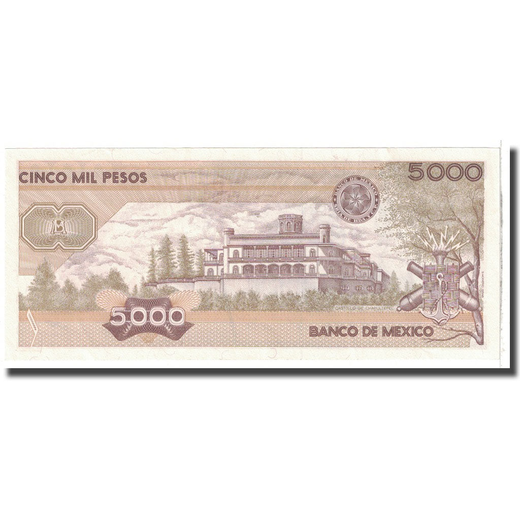 Billet, Mexique, 5000 Pesos, 1985, 1985-07-19, KM:88a, SPL
