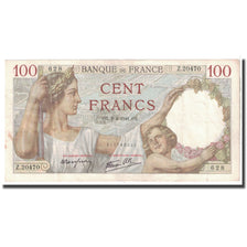 France, 100 Francs, Sully, 1941, 1941-04-03, TTB, Fayette:26.49, KM:94