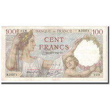 França, 100 Francs, Sully, 1941, 1941-07-10, EF(40-45), Fayette:26.55, KM:94