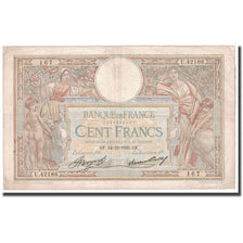 France, 100 Francs, Luc Olivier Merson, 1933, 1933-12-14, VF(20-25)