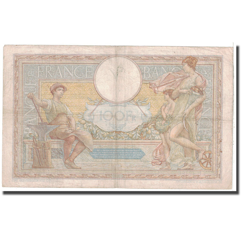 France, 100 Francs, Luc Olivier Merson, 1933, 1933-12-14, VF(20-25)