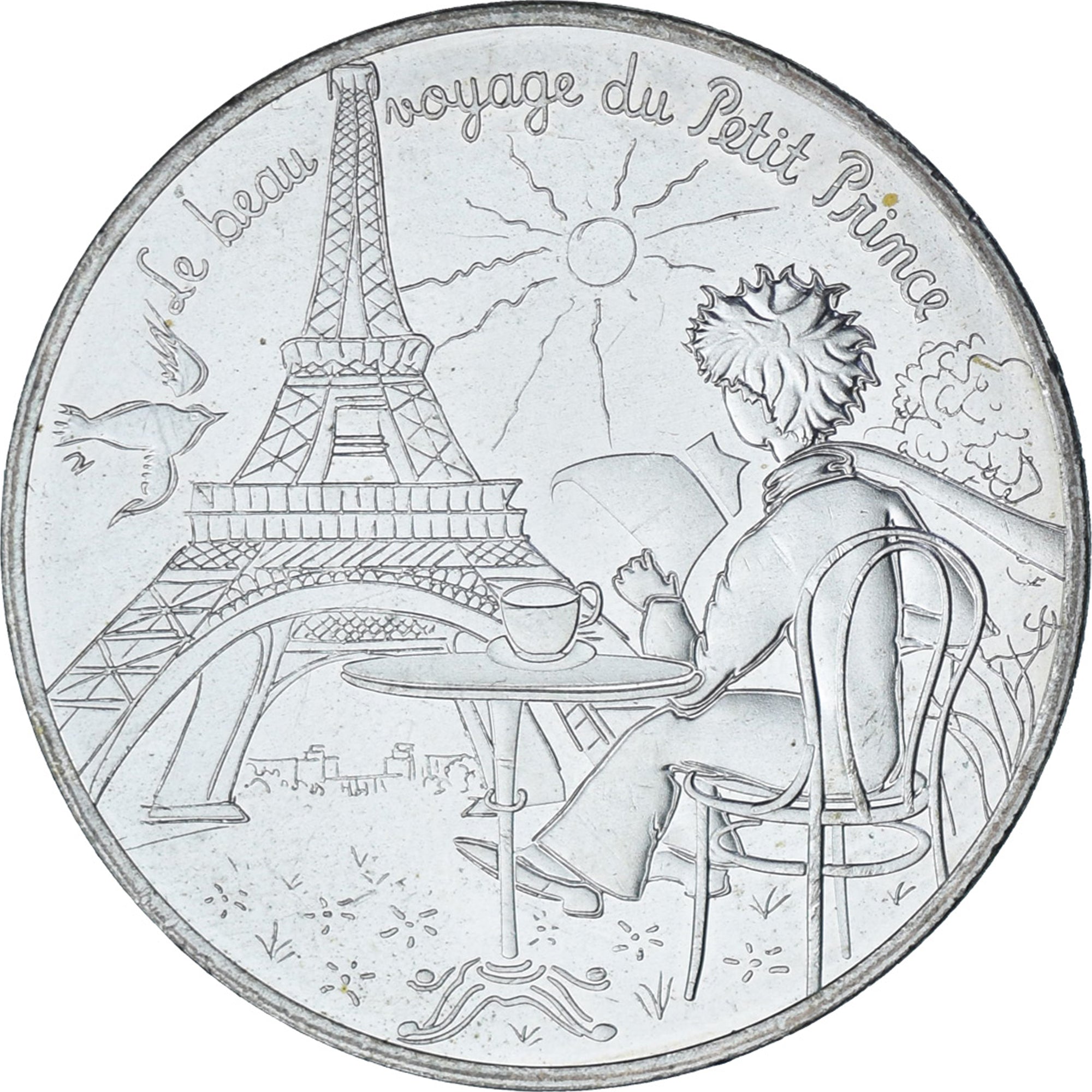 France, Petit Prince, 10 Euro, 2016, AU(55-58), Silver, Gadoury:EU834