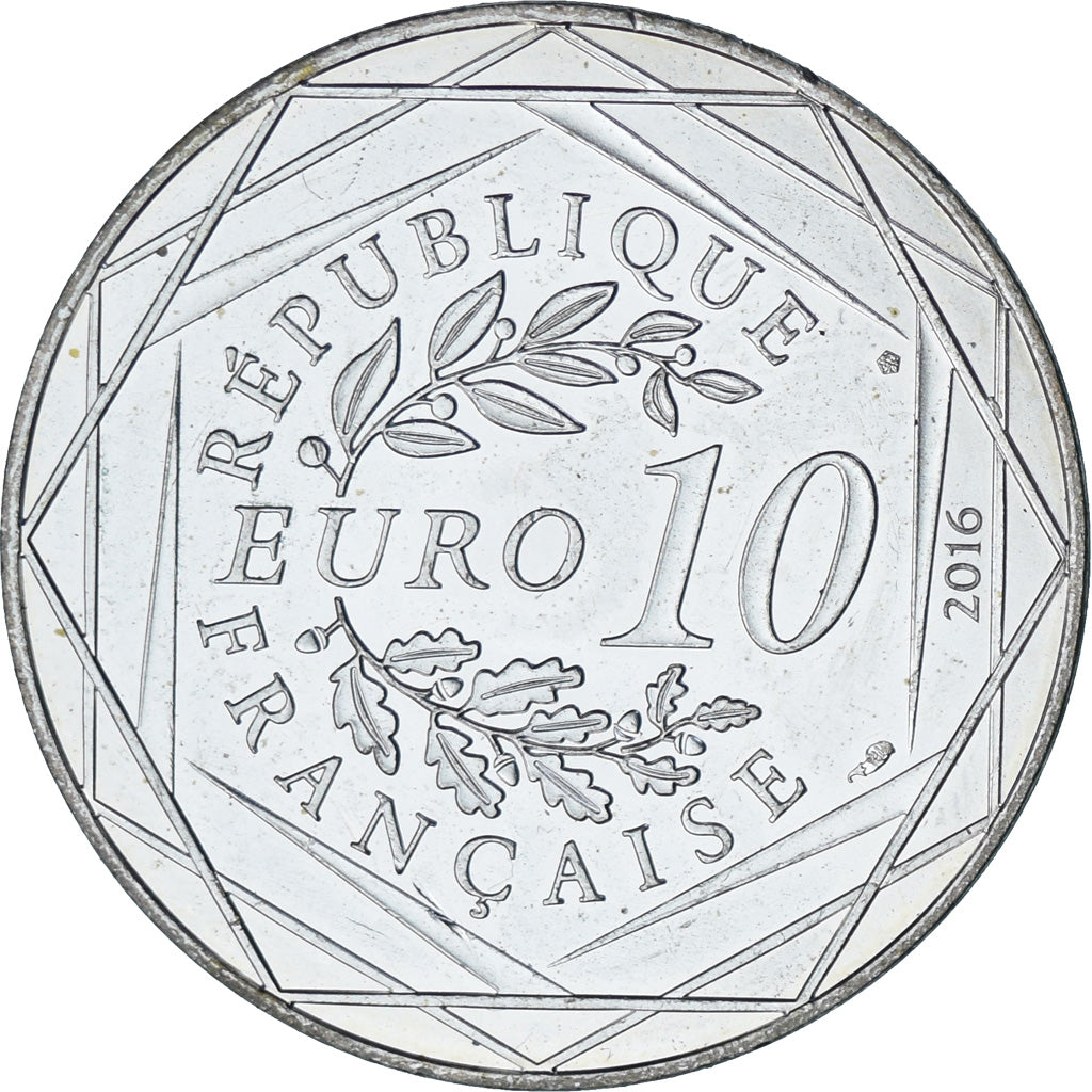 France, Petit Prince, 10 Euro, 2016, AU(55-58), Silver, Gadoury:EU834