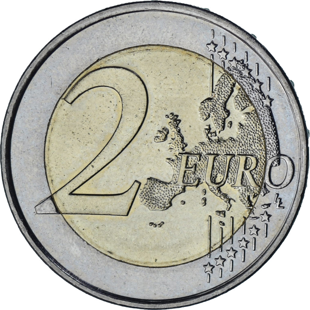 France, 2 Euro, 75 ans UNICEF, 2021, Monnaie de Paris, BU, TTB+, Bimétallique