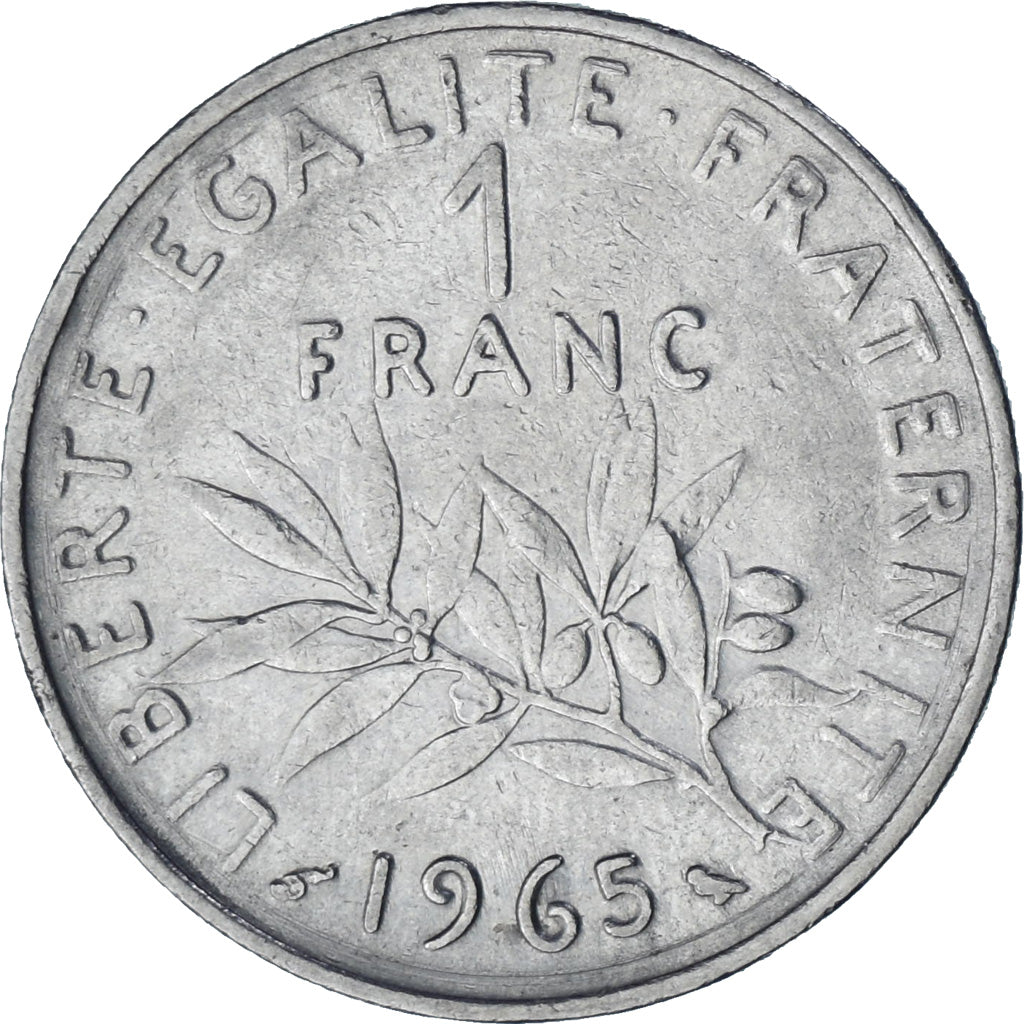 Moneta, Francia, Semeuse, Franc, 1965, Paris, SPL-, Nichel, KM:925.1