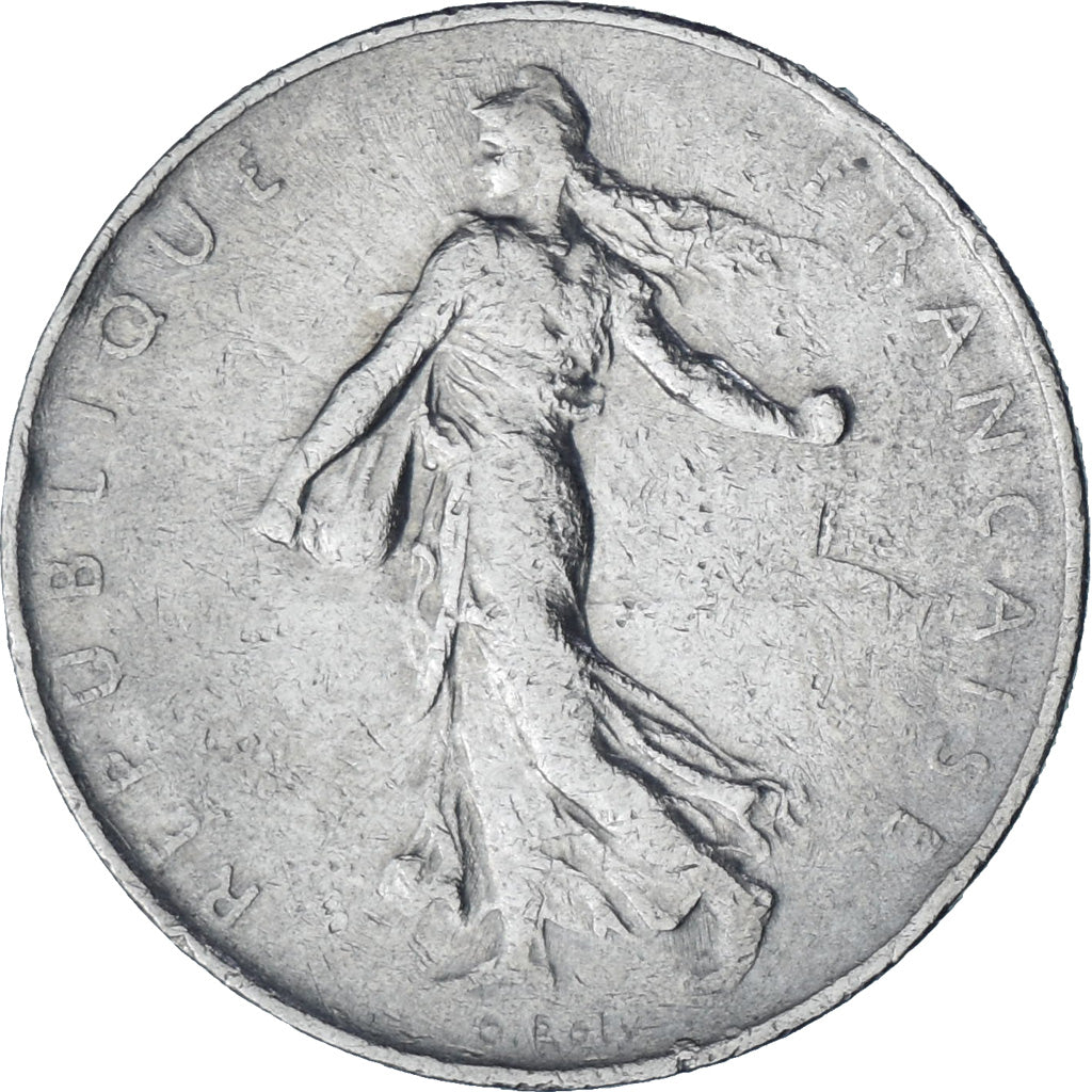 Moneta, Francia, Semeuse, Franc, 1967, Paris, SPL-, Nichel, KM:925.1