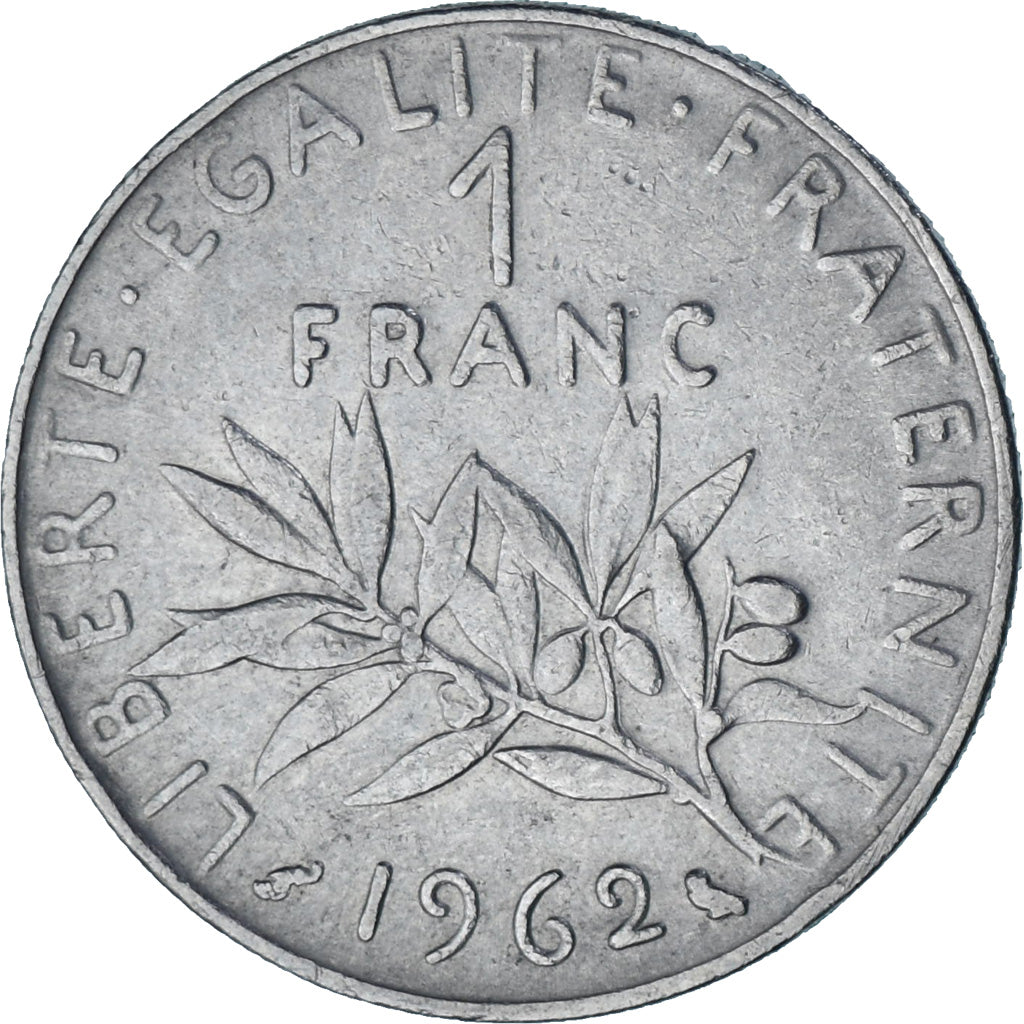 Moneta, Francia, Semeuse, Franc, 1962, Paris, SPL-, Nichel, KM:925.1