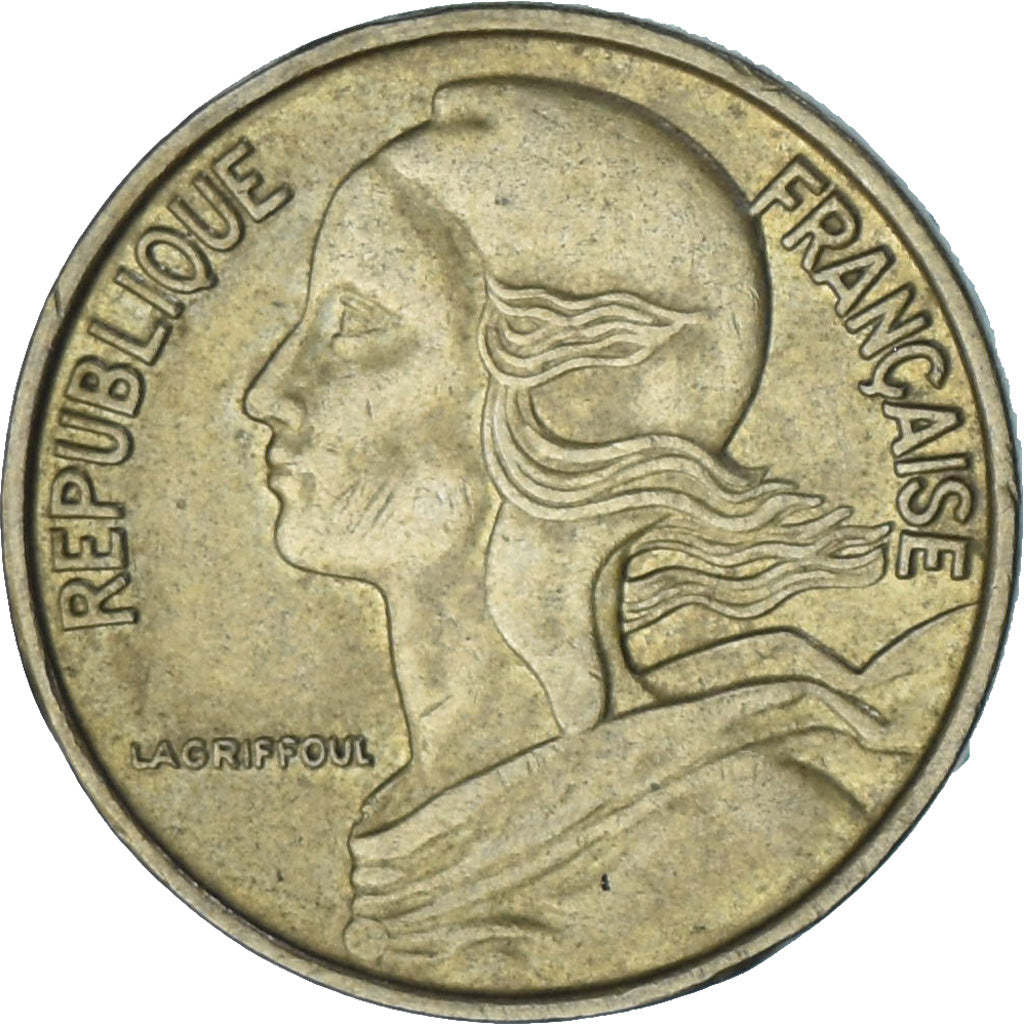 Moeda, França, Marianne, 5 Centimes, 1967, Paris, AU(55-58), Alumínio-Bronze