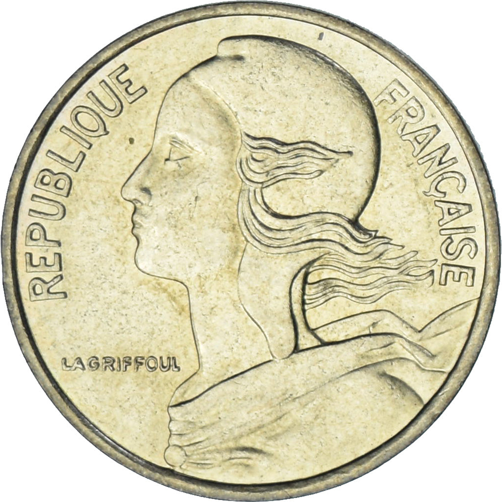 Moneta, Francja, Marianne, 5 Centimes, 1989, Paris, AU(55-58), Aluminium-Brąz