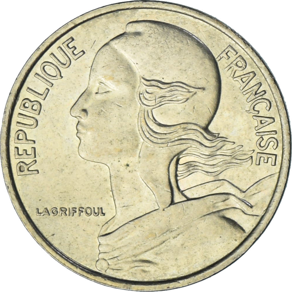 Moeda, França, Marianne, 5 Centimes, 1993, Paris, AU(55-58), Alumínio-Bronze